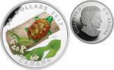 Canada Coins 2015 $ Canada $20 Murano Turtle With Broadleaf Arrowhead Flower Silver Coin 5 -