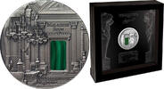 World Coins Fiji 10$ 3oz Silver coin Malachite Room Ultra High Relief COA BOX 1 -