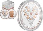 Canada Coins Canada 20$ Best Wishes On Your Wedding Day Pink Gold Plating Silver Coin -