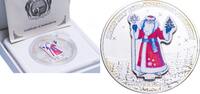 World Coins Bank of Nauru 10$ Happy New Year and Merry Christmas 3D 1oz silver Coin  2008 