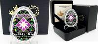 Canada Coins Canada 2024 20$ Traditional Ukrainian Pysanka Egg 1 oz Silver Coin SOLD OUT RCM -
