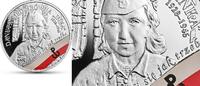 European Coins Poland 10 zl. Silver Coin The Enduring Soldiers Danuta Siedzikówna “Inka” -