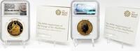 European Coins Great Britain UK £100 Mayflower 400th Anniversary 1 oz Gold Coin NGC PF70 -