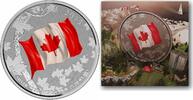 Canada $25 for $25 Fine Silver Coin 50th Anniversary of the Canadian Flag -