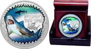 Tuvalu 1$ Deadly & Dangerous Australia's TIGER SHARK 1 oz Silver Coin -