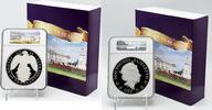 European Coins 500 Pounds Great Britain Queens Beasts Falcon 1 KILO Silver Coin NGC PF70 -