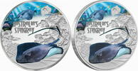 Tuvalu 1$ 2021 Deadly & Dangerous STINGRAY 1 oz Pure Silver Coin Proof 189,99 EUR159,99 EUR  zzgl. 7,00 EUR Versand