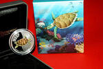 World Coins 50 cent Australia 2011 - HAWKSBILL TURTLE Sea Life II The Reef Silver Coin -
