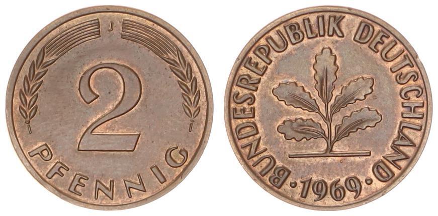 Elegantes 2 Pfennig 1969 Bild