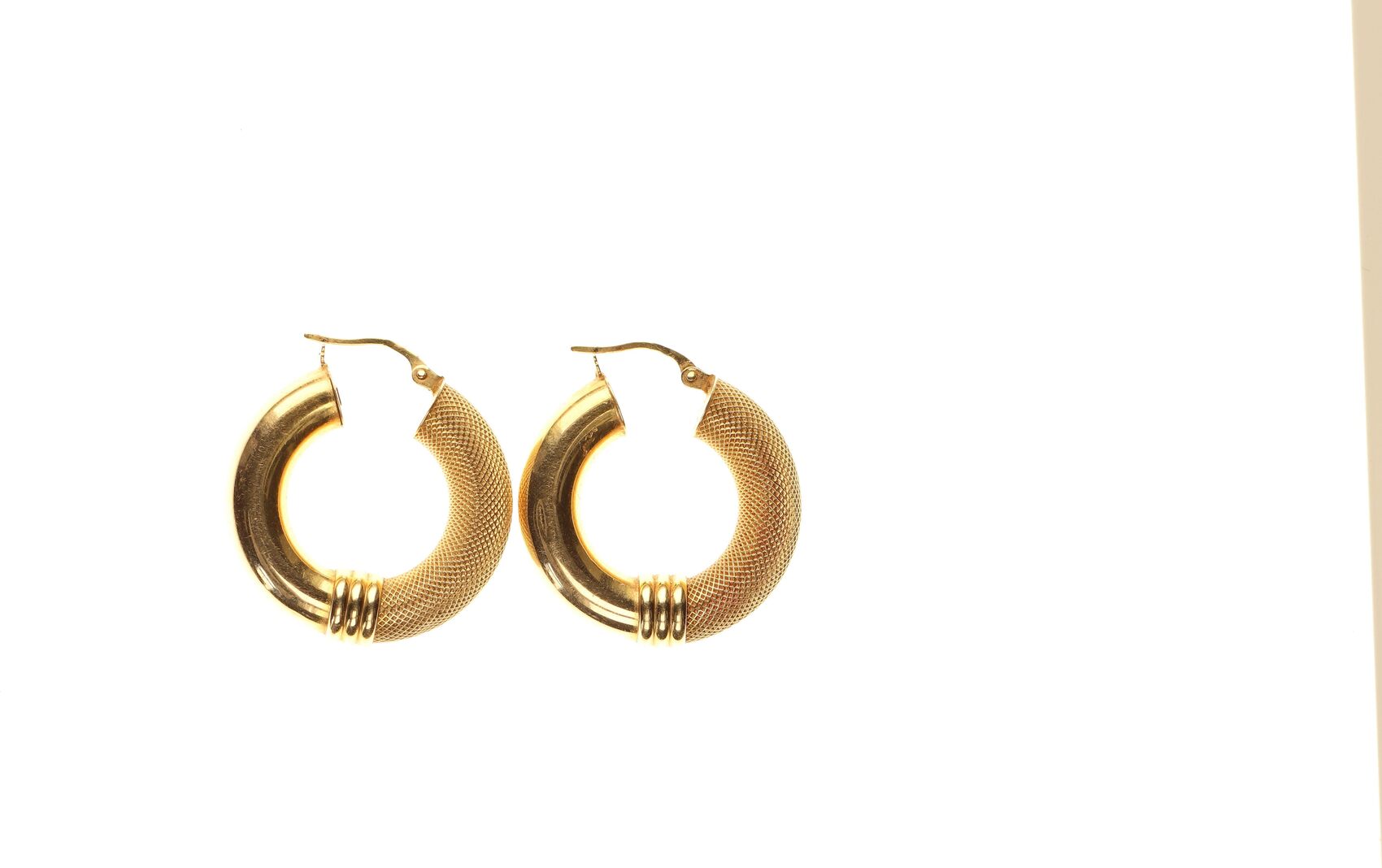 Gold & Silber Creolen - Zweifarbige Ohrringe Für Frauen