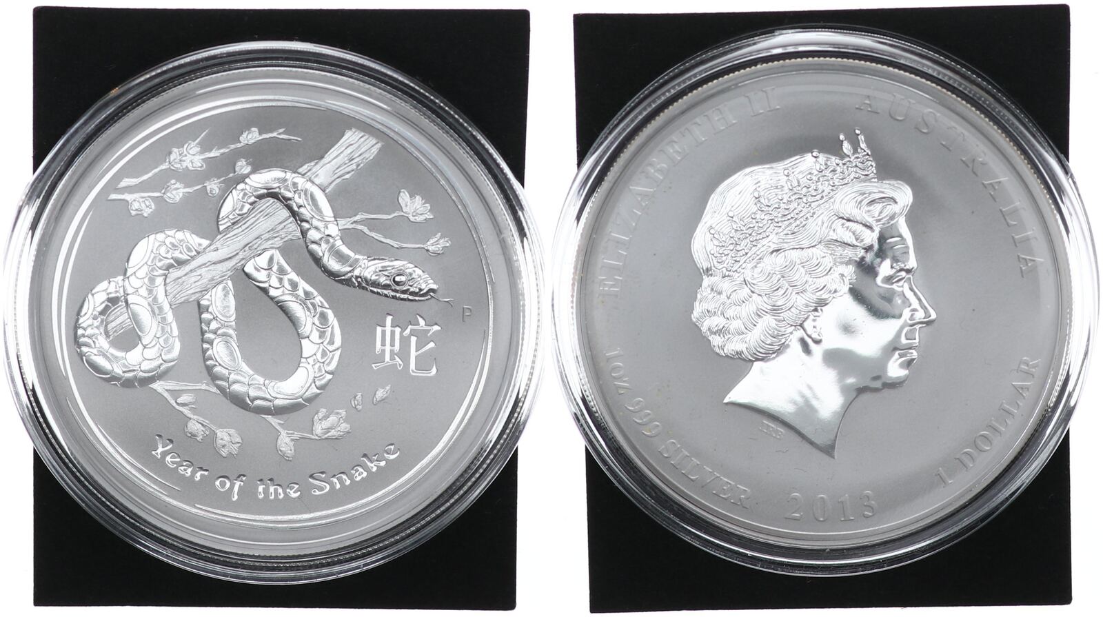 Australien 1 Unze 1 Dollar 2013 1 Dollar Jahr Der Schlange Lunar II Serie Stempelglanz MA Shops