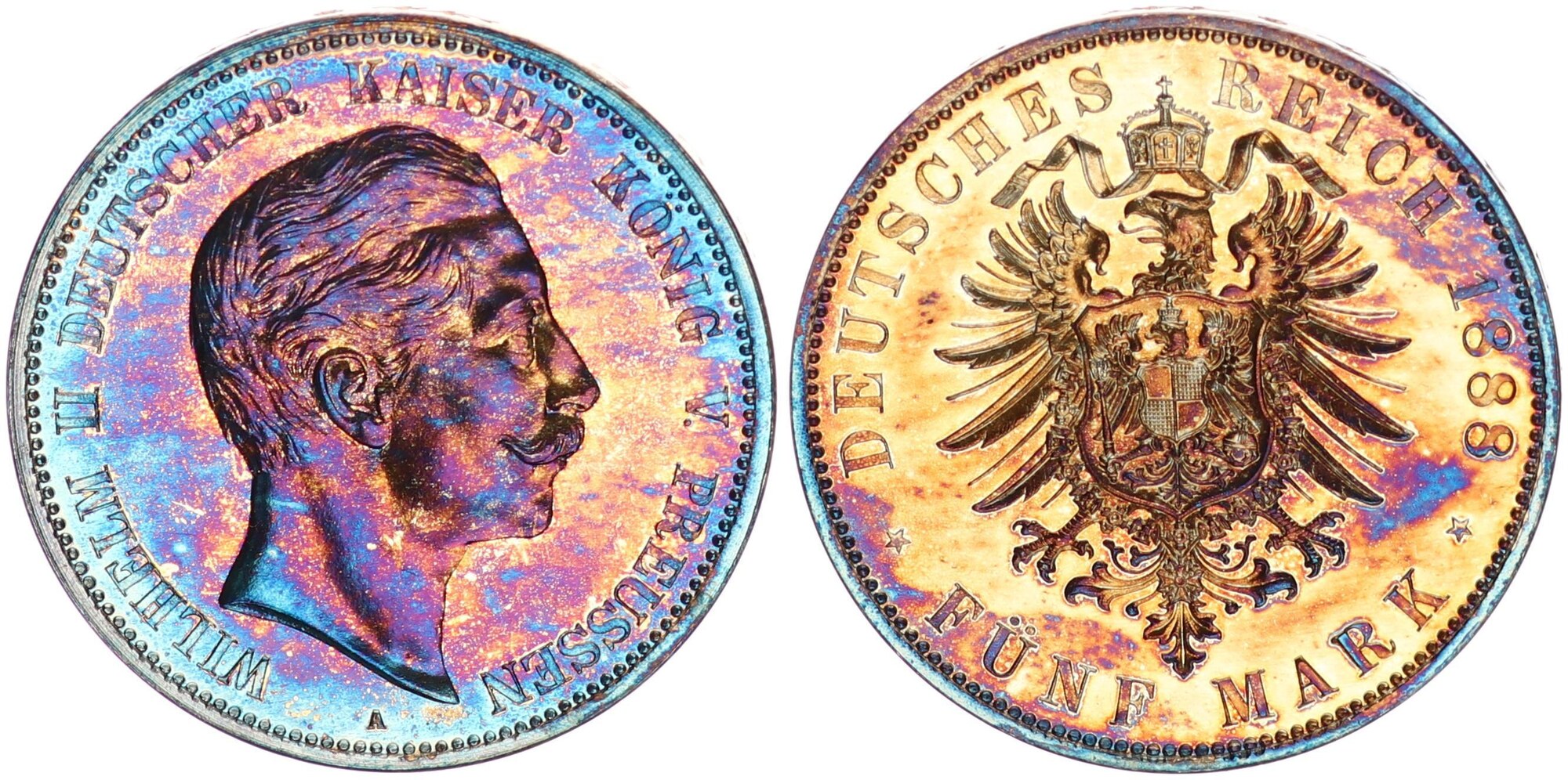 Preussen Deutsches Kaiserreich 5 Mark 1888 A 5 Reichsmark Friedrich Preussen Deutsches Kaiserreich 5 Mark 1888 A 5 Reichsmark Friedrich