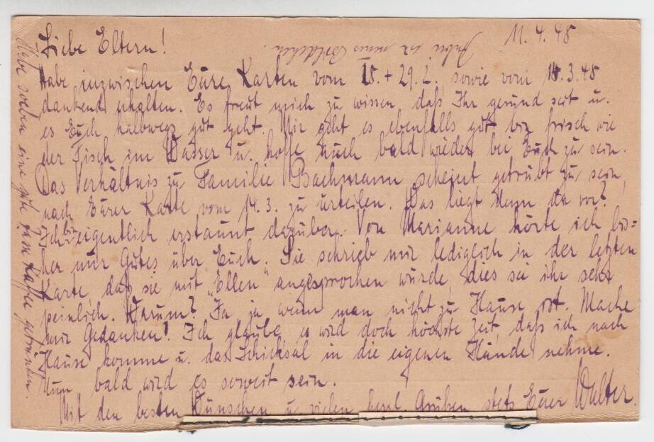 Deutschland / UdSSR 1945 Kriegsgefangenenpost gebraucht, siehe Foto