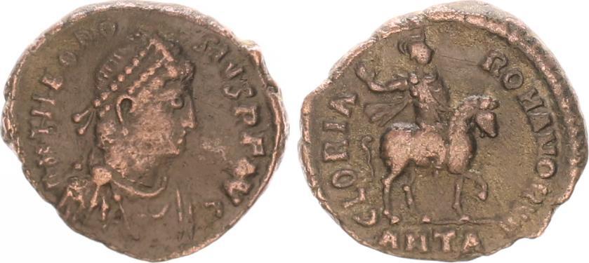 Antike / Römische Kaiserzeit/ Theodosius I. 379395 Theodosius I AE 3