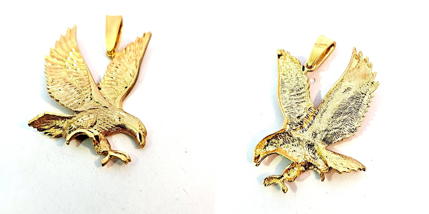 Vintage Sterling Silber Adler Anhänger - US Army Design Für Herren & Damen