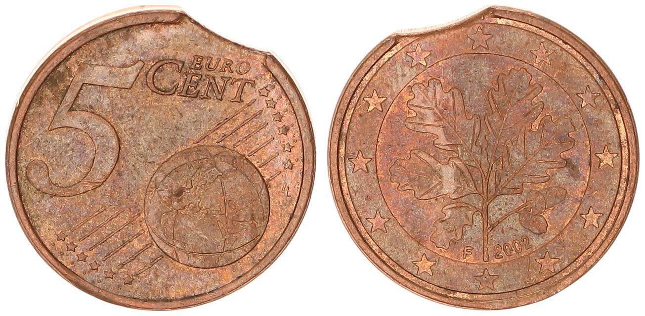 Fehlpragung 5 Cent 2002