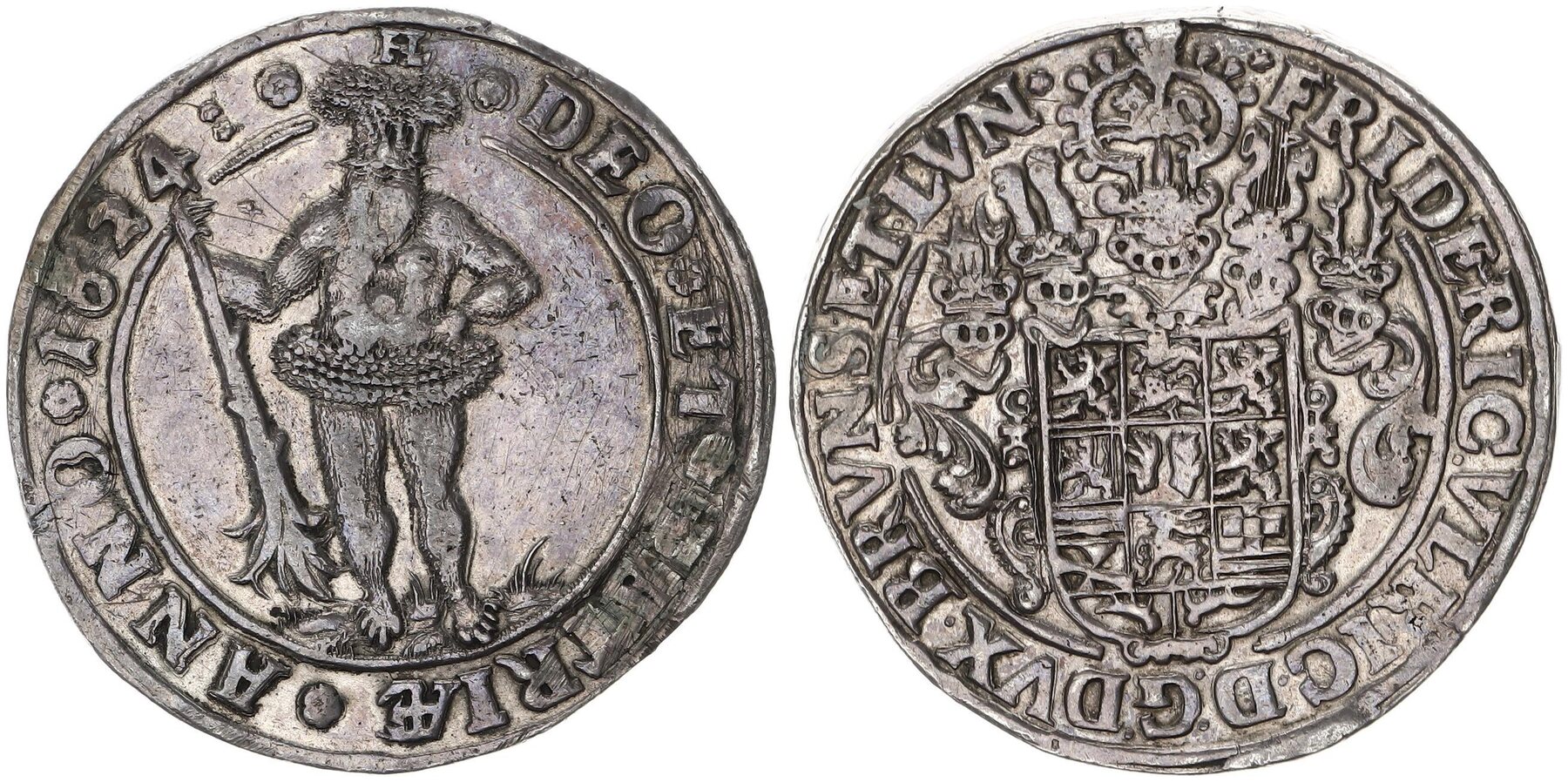 Braunschweig Wolfenbüttel 1 Reichstaler 1624 Friedrich Ulrich ss+ | MA ...