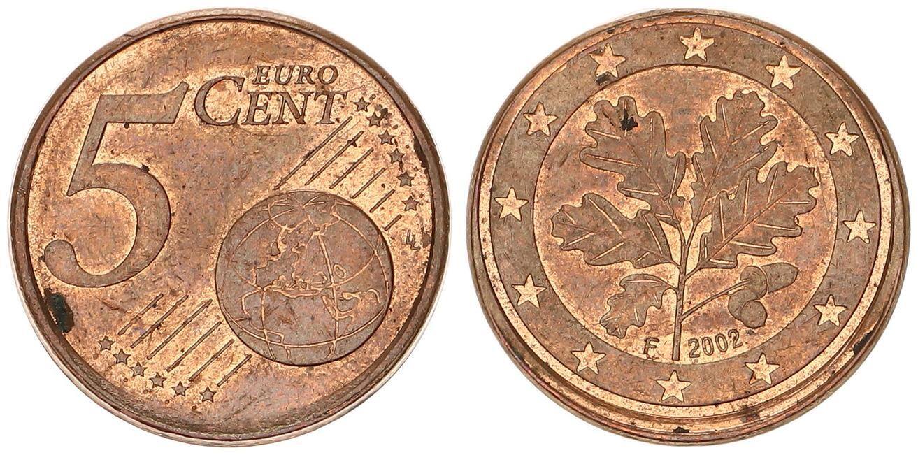 Fehlpragung 5 Cent 2002