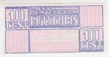 Netherlands 1944 Niederlande/ Lager Westerbork 10 Cent Gutschein kassenfrisch