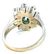 585 Gold Ring Weißgold, 7g, mit Smaragd Diamanten, Ringgröße 57 Sehr gut, siehe Fotos und Video