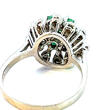 585 Gold Ring mit Smaragden und kleinen Diamanten Ringgröße 55-56 Sehr gut, siehe Fotos und Video