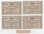 1921 Deutschland/ Neugraben-Hausbruch, LOT: 40,60,75&100Pf Scheine kassenfrisch