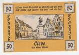 1921 Deutschland/ Cleve, 50Pf Schein leicht gebraucht