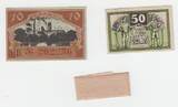 1920 Deutschland/ Zwickau, 10&50Pf Schein kassenfrisch