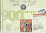 BRD 10 DM 1998 Numisblatt Hildegard von Bingen - Münze und Briefmarken St