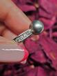585 Gold Ring mit Tahiti Perle und Diamanten, 8,1g, Ringgröße 52 Sehr gut, siehe Fotos und Video