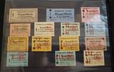 Stuttgart Lot 1915-1921 29 Bezugs Marken z.B. für Brotmehl leicht gebraucht