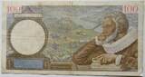 Frankreich 100 Francs 22.8.1940 1 kleiner Einriss, winzige Nadeleinstiche, gebraucht-stark gebraucht