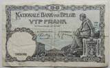 Belgien 5 Francs 9.03.1938 etwas fleckig, gebraucht