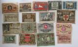 Dt. Reich Lot 40 versch. Notgeldscheine 1918-1921 z.B. aus Berlin, Bleicherode, Eisenach, Rudolstadt gebraucht-stark gebraucht