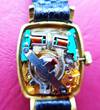 SCHWEIZ, DAMEN ARMBANDUHR, unbek.Herst.jahr, Für BASTLER und Anhänger von Stimmgabel-UHREN (BULOVA-Accutron 2210 - selten !), altersentsprechende Abnutzungszeichen, siehe Fotos