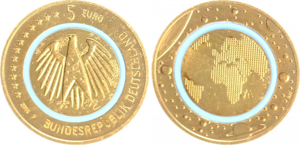 Bundesrepublik Deutschland 5 Euro Planet Erde Deutschland 5 Euro Gedenkmunze 16 F Blauer Planet Erde 24 Karat Hartvergoldet Pragefrisch Ma Shops