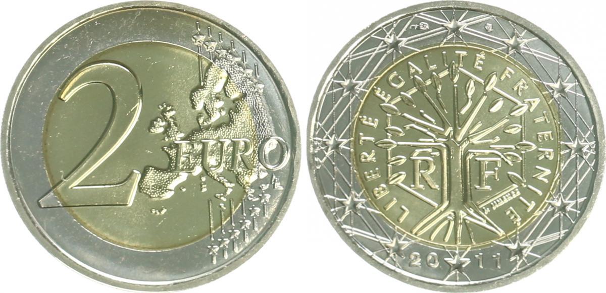 2 euro münze rf 2011 wert