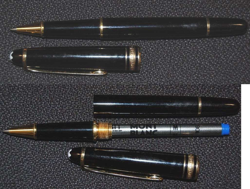Montegrappa Kugelschreiber Manager – Harz In Schwarz Mit Edelstahlakzenten
