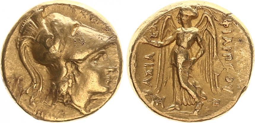Antikes Griechenland 323317 v.Chr. Griechenland Goldstater Philipp III