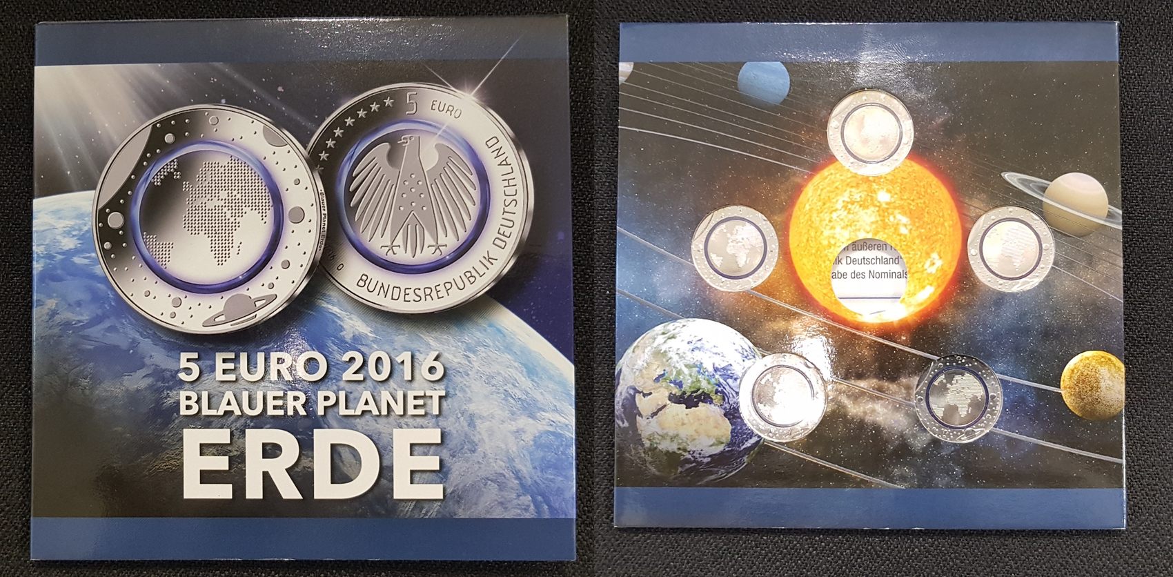 5 Euro Münze Deutschland Blauer Planet 2016 Pp Deutschland / Eurowährung 5 Euro Lot 5 Euro 2016 ADFGJ Blauer Planet