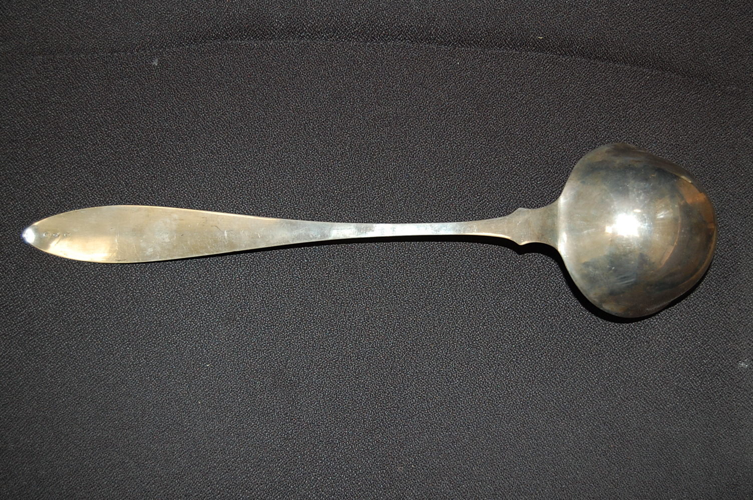 sehr große alte Silberkelle für Suppe ca. 1800 alte Silberkelle für ...