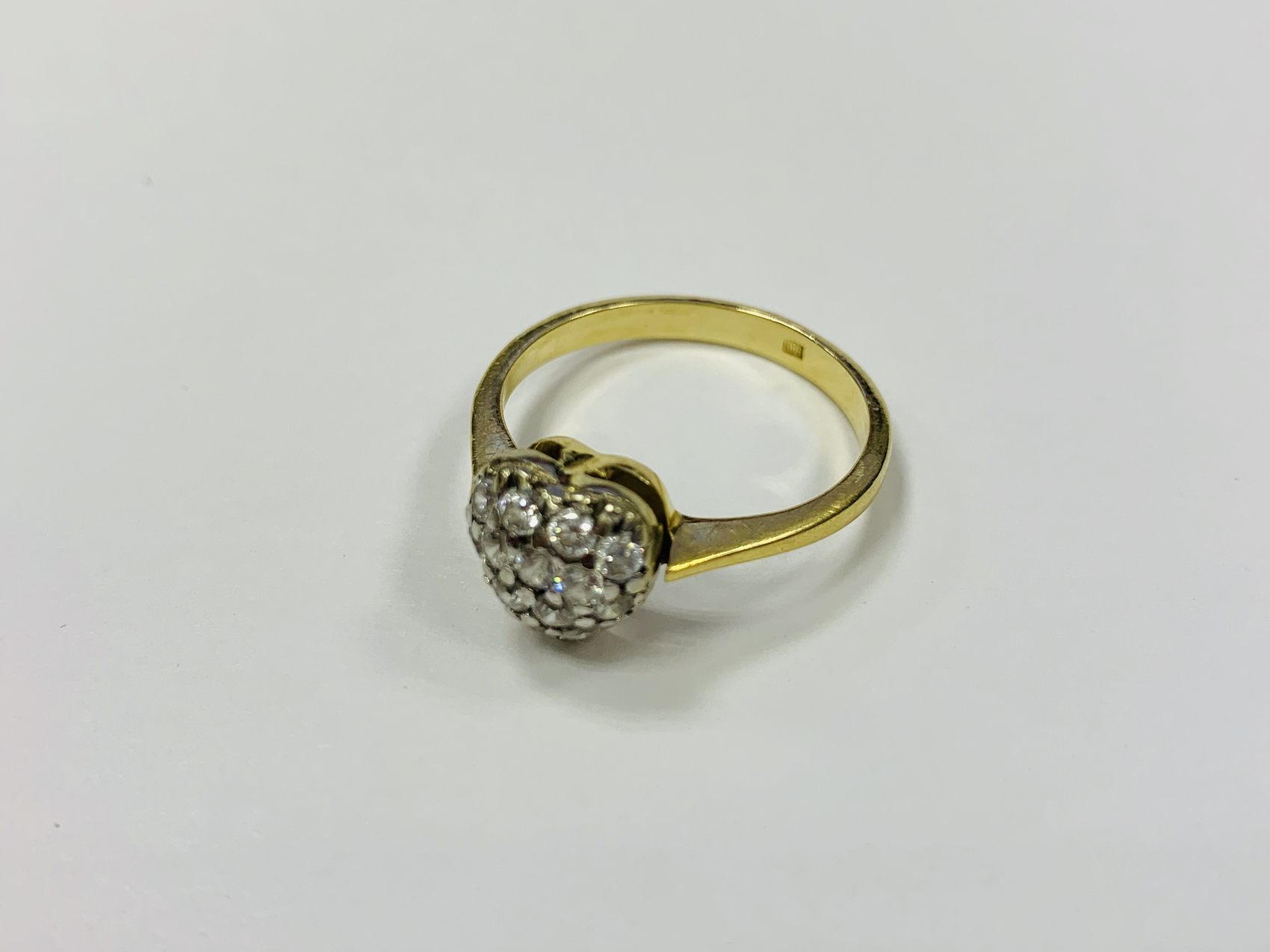 Ring Gold 585, mit Steinen, 3,4g, Ringgröße 57
