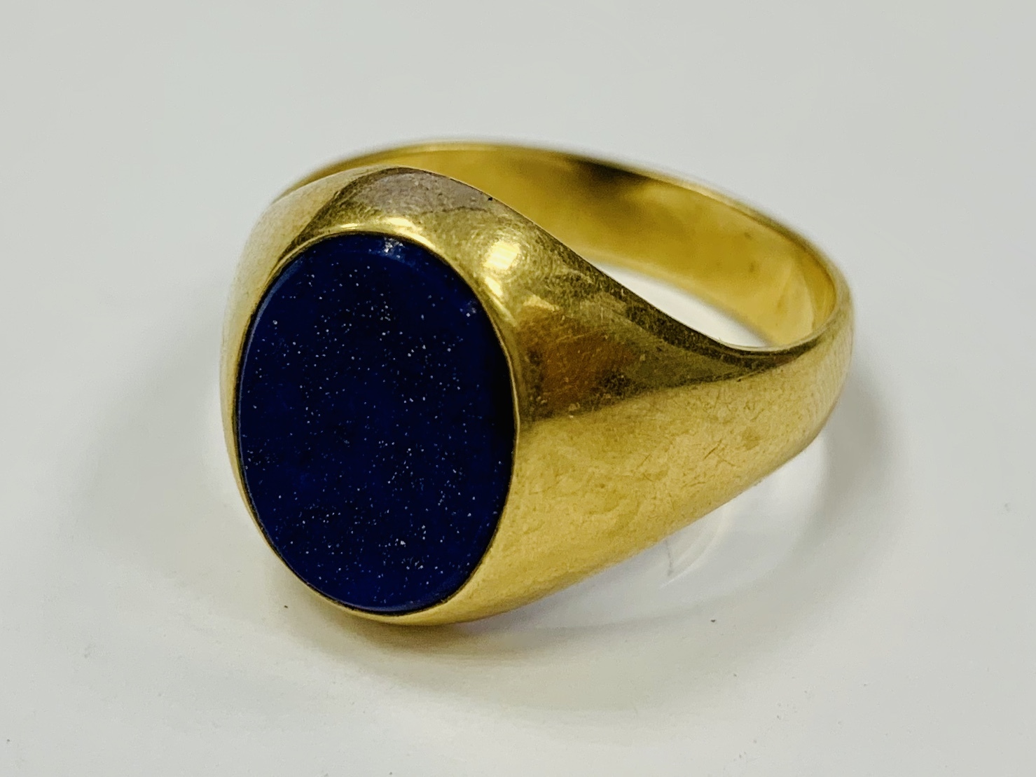 Ring Gold 585 mit blauen Stein 9g Ringgr 246 223 e 67 MA Shops