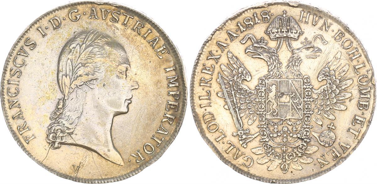 1 Taler 1818 V Deutschland / Österreich / Habsburg / RDR Taler ...