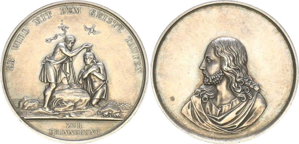 Ca 1840 Altdeutschland Taufmedaille Von Phillip Heinrich M ller ca-1840-altdeutschland-taufmedaille-von-phillip-heinrich-m-ller