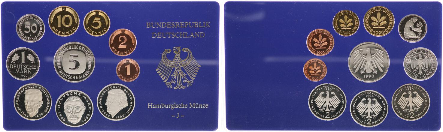 Deutschland BRD Kurss tze 1Pf Bis 5 DM BRD Kurssatz Einzelplatte 