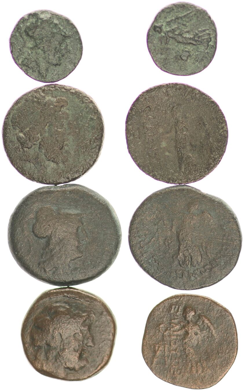 Antikes Griechenland Kilikien 4 AE 1521 1.Jh. v.Chr. 4x Kilikien