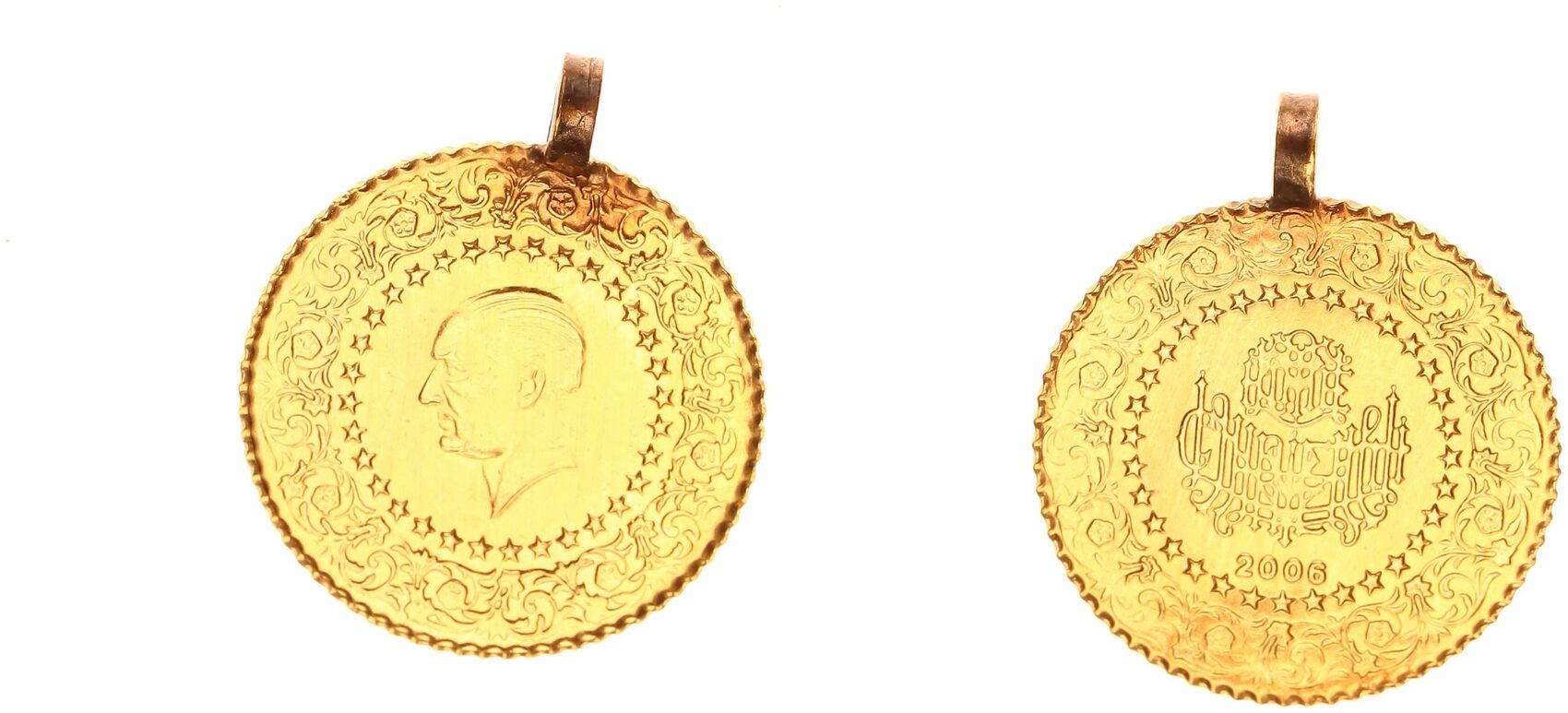 Türkei Gold Türkei 25 Piaster 2006 Gold 917er mit Öse prägefrisch Türkei Gold Türkei 25 Piaster 2006 Gold 917er mit Öse prägefrisch