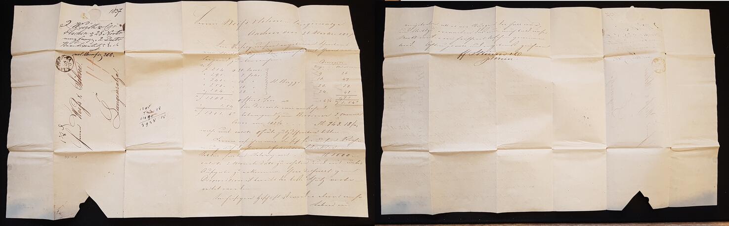 Deutschland/ Brief / 1837 gebraucht, siehe Foto