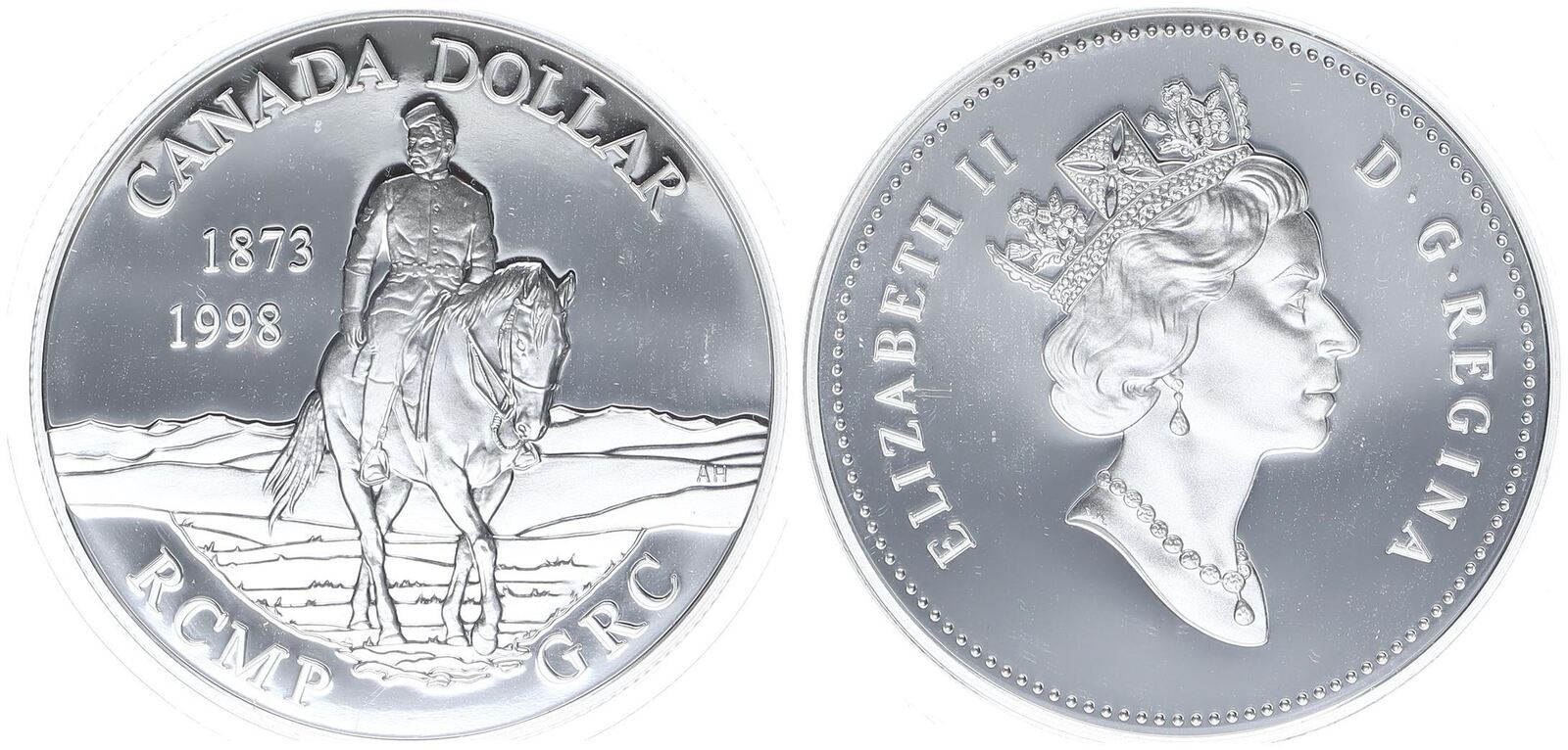 Kanada 1 Dollar 1998 125 Jahre RCMP GRC 1873 1998 PP MA Shops shawnt-francis